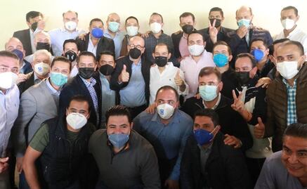Militantes de Guanajuato y Querétaro respaldan a Marko Cortés para reelegirse como dirigente del PAN 