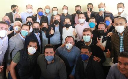 Militantes de Guanajuato y Querétaro respaldan a Marko Cortés para reelegirse como dirigente del PAN