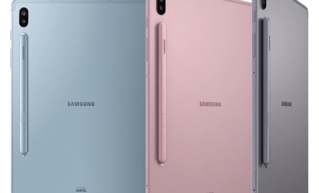 La nueva tableta de Samsung Galaxy estará disponible en tres colores, azul, rosa y gris / Foto: Samsung Galaxy