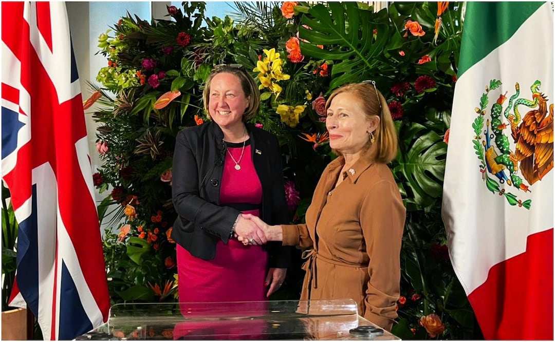 Tatiana Clouthier viajó a Londres para reunirse con la titular británica de Comercio Internacional. Foto: Twitter @tatclouthier