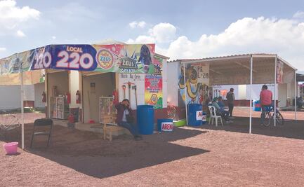 Desértico; así luce tianguis pirotécnico durante apertura