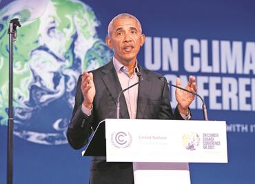 Reprocha Obama falta de ambición climática en COP26