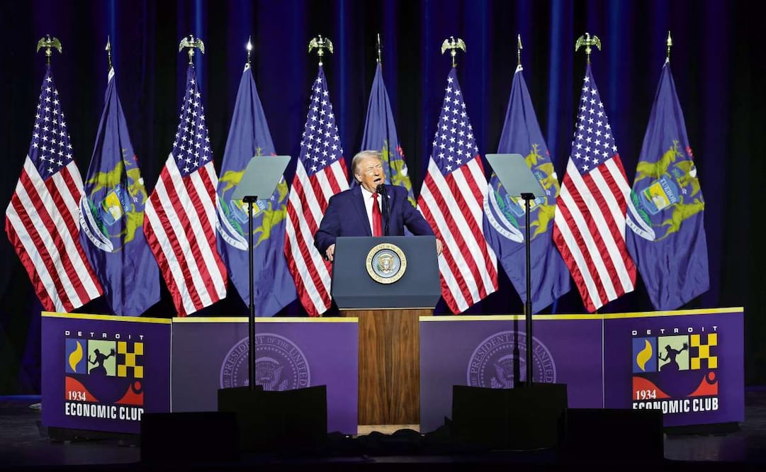 El presidente Donald Trump en el Club Económico de Detroit el 13 de enero pasado. Foto: Ryan Sun  / AP