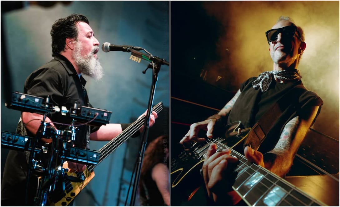 Miky Huidobro y Tito Fuentes, integrantes de Molotov.
Fotos: Instagram, vía @saquemate y @molotovbanda