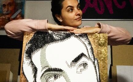 Desde Freddie Mercury hasta Charlie Chaplin, el arte pende de clavos con Yovana Guerrero