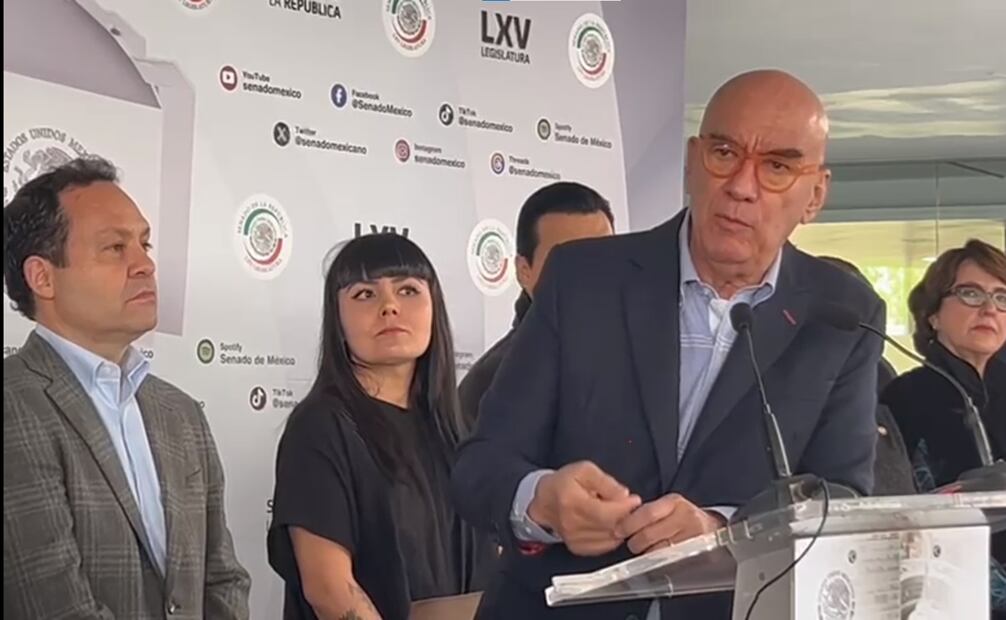 El coordinador nacional de MC, Dante Delgado, señaló que él no es nadie para prejuzgar, por lo que serán los órganos partidistas los que definan si se respaldan o no las aspiraciones políticas del polémico personaje. Foto: Captura de pantalla. Especial.