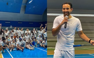 Lino Muñoz imparte clase de bádminton en CDMX; el exatleta olímpico apuesta por una mayor difusión