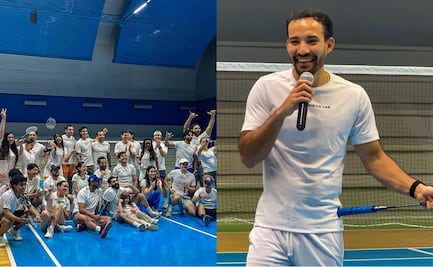 Lino Muñoz imparte clase de bádminton en CDMX; apuesta por una mayor difusión del deporte