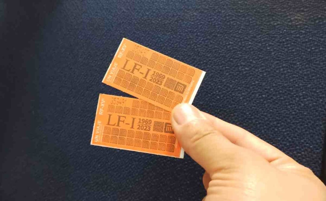 Último boleto del metro. Foto: Samyra Sosa. EL UNIVERSAL