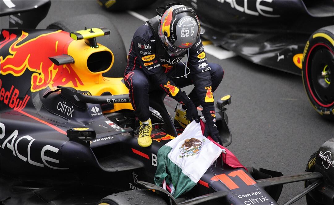 CHECO PÉREZ ES EL PILOTO MEXICANO CON MÁS VICTORIAS EN LA F1 - FOTO: AP