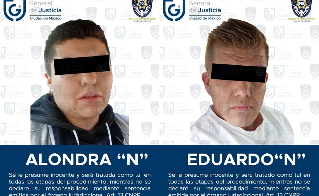 Detienen a dos presuntos integrantes de La Unión Tepito por extorsionar comercios (17/12/2024). Foto: Especial