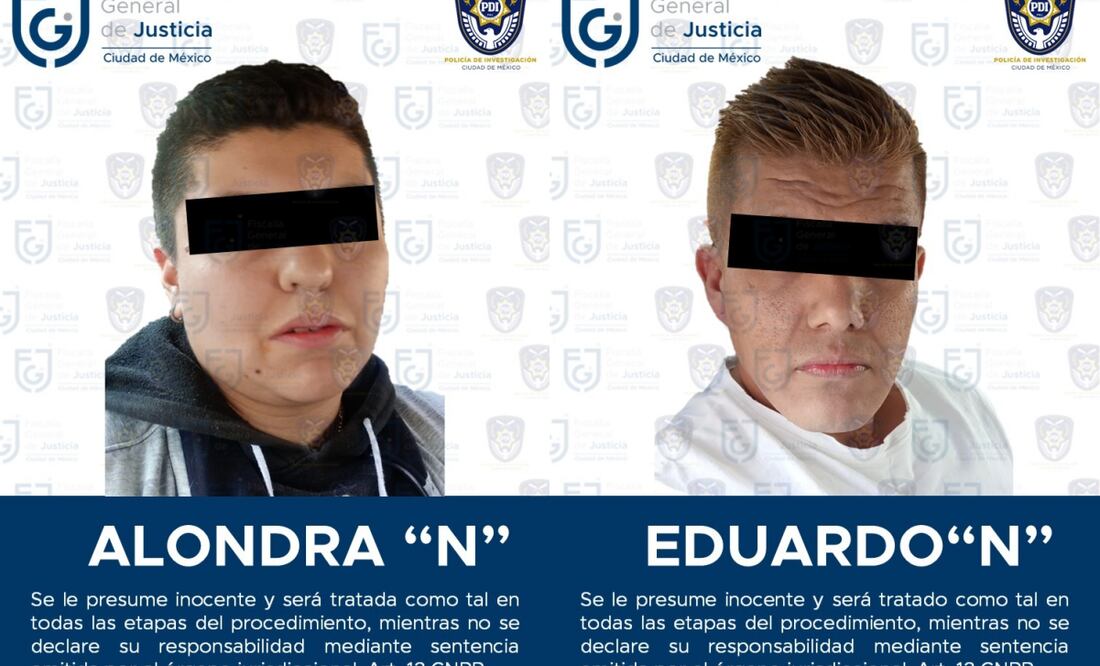 Detienen a dos presuntos integrantes de La Unión Tepito por extorsionar comercios (17/12/2024). Foto: Especial