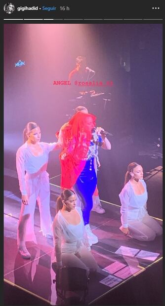 Gigi Hadid se rinde ante Rosalía en NY