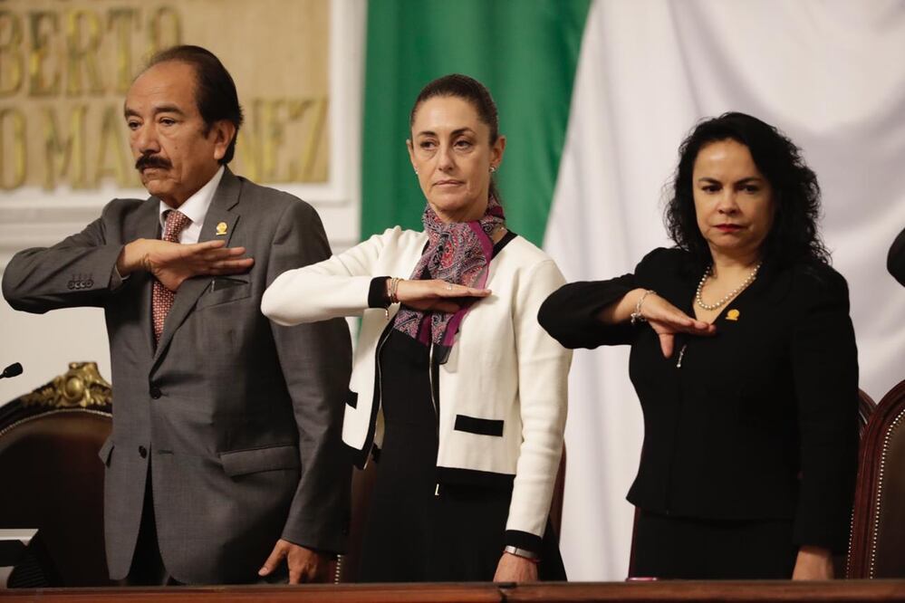 Claudia Sheinbaum durante su toma de protesta. Foto: Agustín Salinas / EL UNIVERSAL 