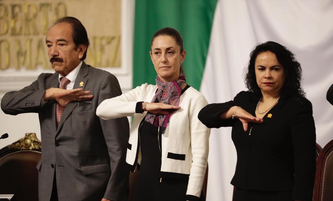 Claudia Sheinbaum durante su toma de protesta. Foto: Agustín Salinas / EL UNIVERSAL