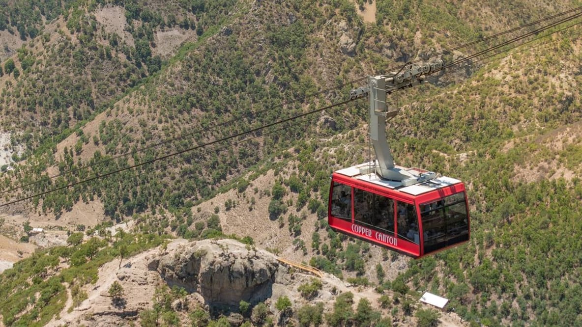 En las Barrancas del Cobre también existe un teleférico. Foto: Parque de Aventuras Barrancas del Cobre