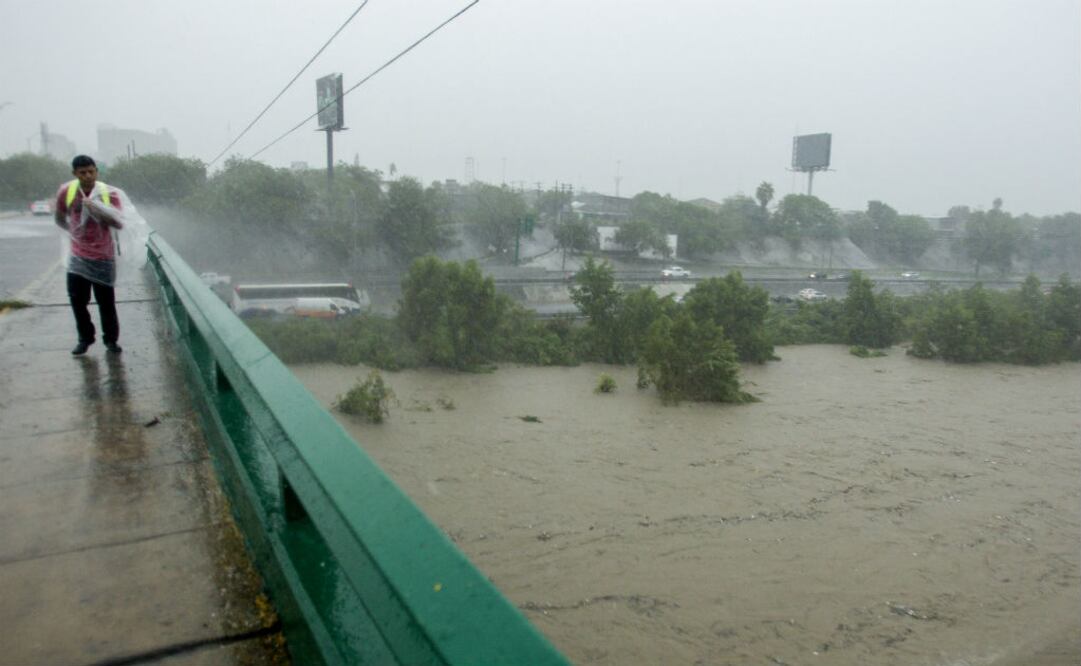 Así se vio cuando la tormenta tropical "Fernand" entró a el estado de Nuevo León. Foto: Cuarto Oscuro 