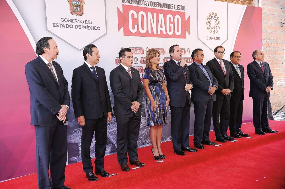El mandatario Eruviel Ávila dio la bienvenida a los gobernadores electos de Sonora, Campeche, Querétaro, Colima, Guerrero, Nuevo León y San Luis Potosí (ESPECIAL)