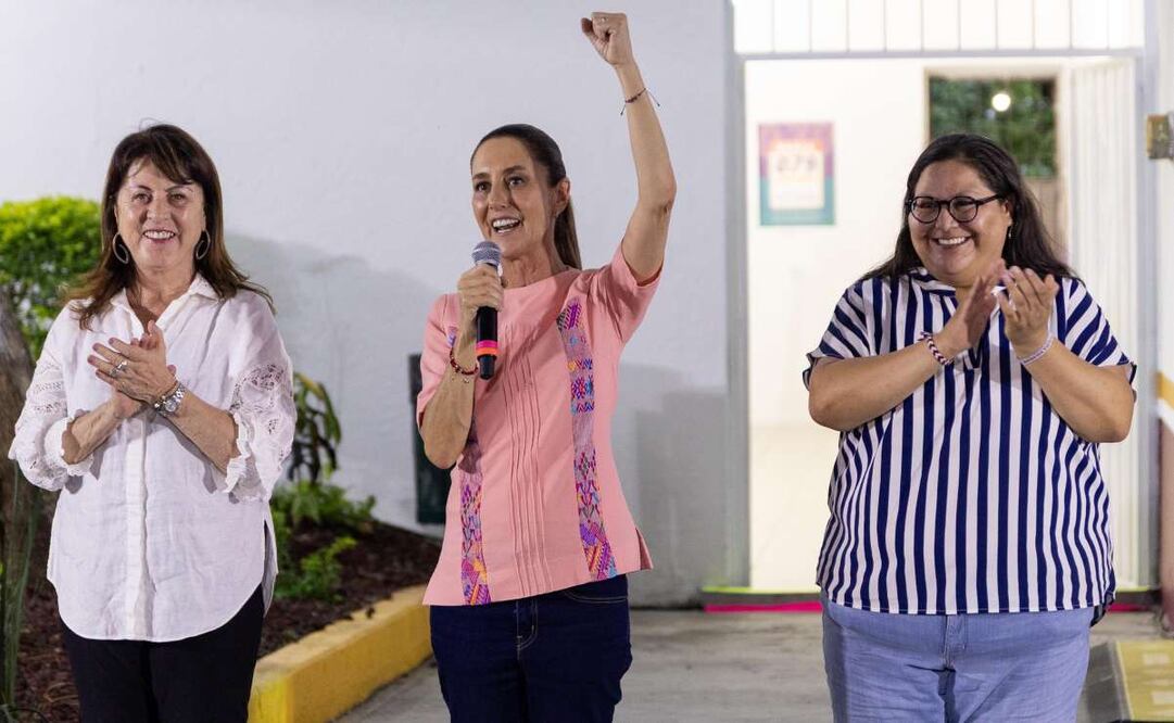 La presidenta Claudia Sheinbaum Pardo encabezó la inauguración del Centro Libre para las mujeres, en Temixco, Morelos. Foto: Hugo Salvador/EL UNIVERSAL