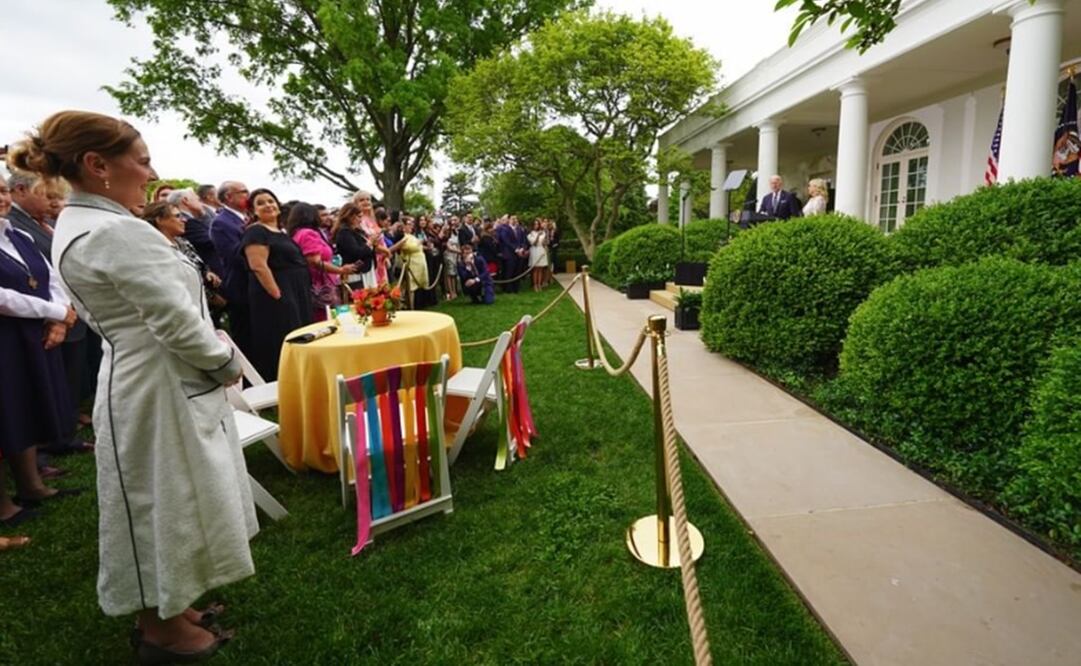 La doctora Gutiérrez Müller asistió a la Casa Blanca como invitada de honor. Foto: Instagram @beatrizgutierrezmuller
