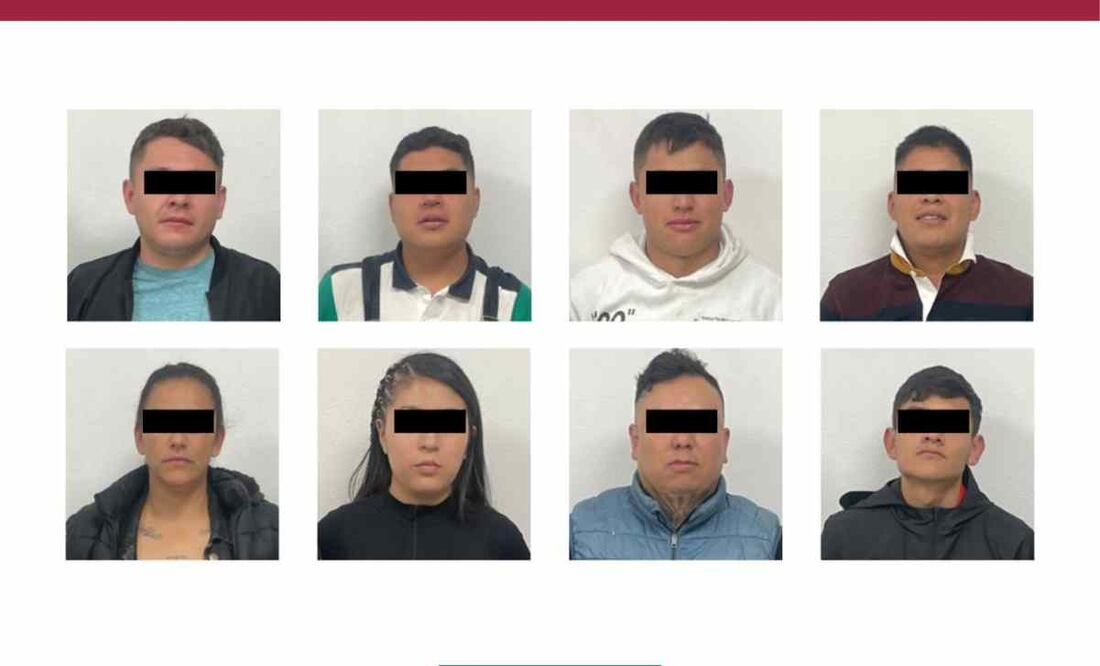 Un operativo implementado por la Secretaría de Seguridad Ciudadana (SSC) para resguardar la seguridad de los asistentes al evento realizado en el Estadio Azteca, en la alcaldía Coyoacán, detuvieron a seis hombres y dos mujeres, que presuntamente robaron teléfonos celulares. Foto: Especial