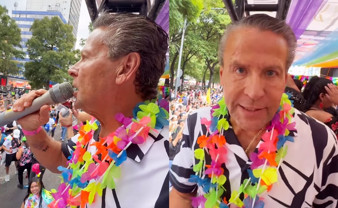 Alfredo Adame se presentó en la Marcha del Orgullo LGBT+.
Fotos: Instagram