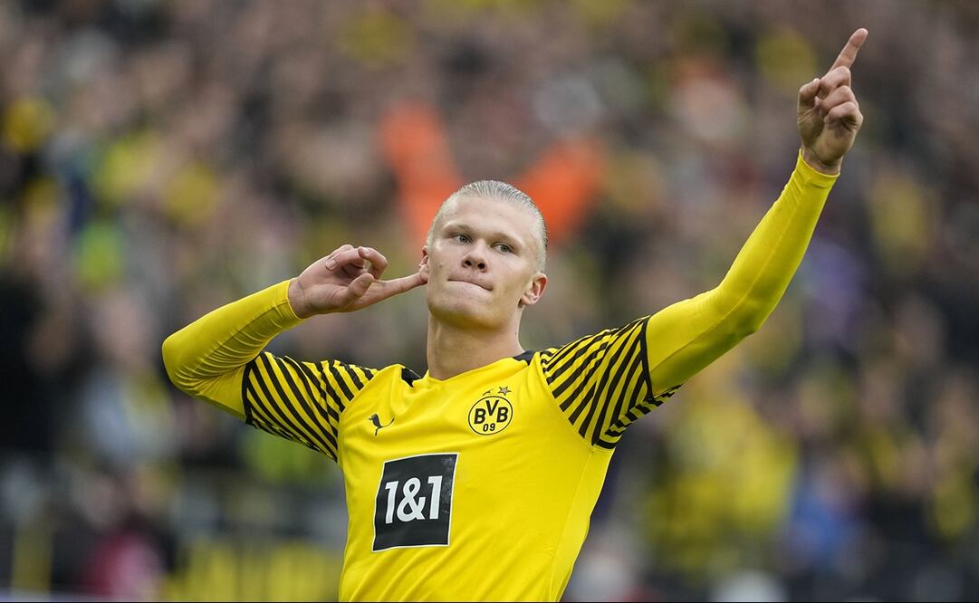 Erling Haaland celebrando un gol con el Borussia Dortmund - FOTO: AP
