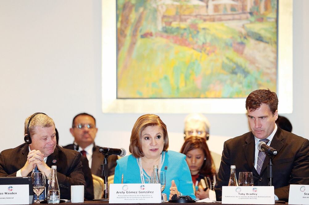 La procuradora General de la República, Arely Gómez, destacó que para combatir al crimen organizado se necesita una colaboración internacional (NOTIMEX)