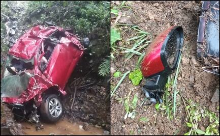 Auto cae a barranca de más de 200 metros en carretera a Huatulco; hay 5 muertos