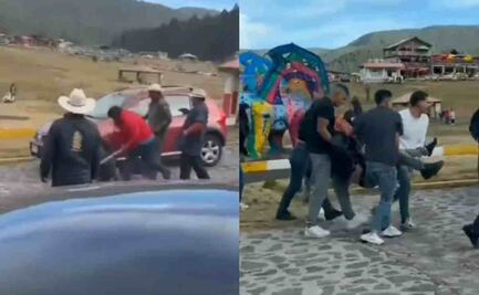 VIDEO: Comerciantes agreden a jóvenes por devolución de cambio tras renta de cuatrimotos en la Marquesa