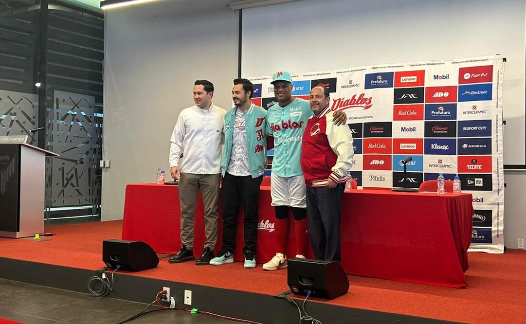 Robinson Canó en su presentación con Diablos - Foto: Bruno Luna