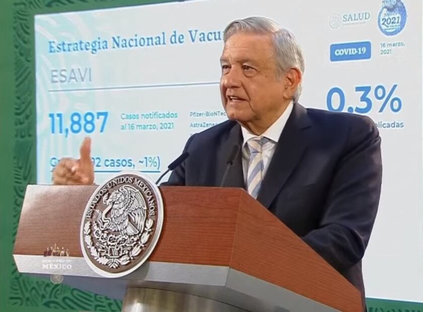 La mañanera de AMLO, 17 de marzo, minuto a minuto