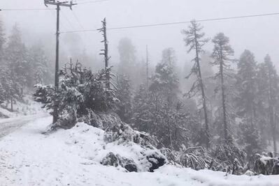 Nevado de Toluca se pinta de blanco por primera nevada del año