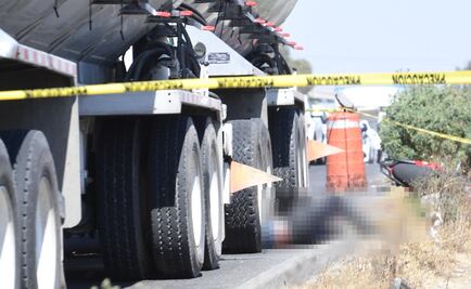Tráiler le pasa encima a motociclista y lo mata en la carretera México-Cuautla