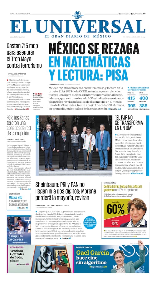 Portada impresa del 8 de septiembre de 2026
