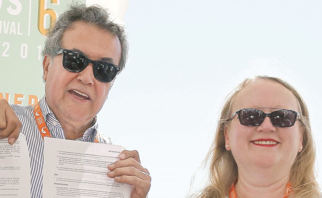 Jorge Sánchez y Valerie Creighton directores de los dos organismos. Foto: EFE / ULISES RUIZ BASURTO