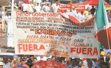 En marzo, operativos contra servicio de transporte por app en Tabasco