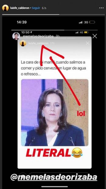 Hijo de Calderón hace meme de su mamá Margarita