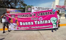 Caso Dafne: Piden justicia para Danna Yanina durante evento de Sheinbaum en Tamaulipas; ¡basta de corrupción!, exigen