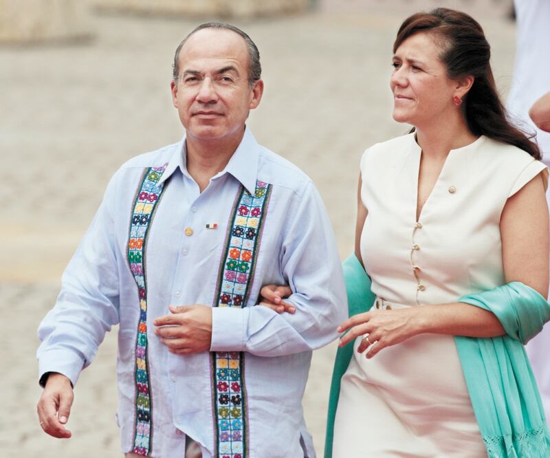 Margarita Zavala y Felipe Calderón, promotores del nuevo partido, festejaron el haber llegado a esa meta. Foto: ARCHIVO EL UNIVERSAL