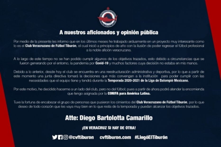 Equipo de la LBM se queda sin presidente