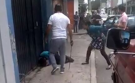 Dan golpiza con machete a supuesto ladrón en Morelos