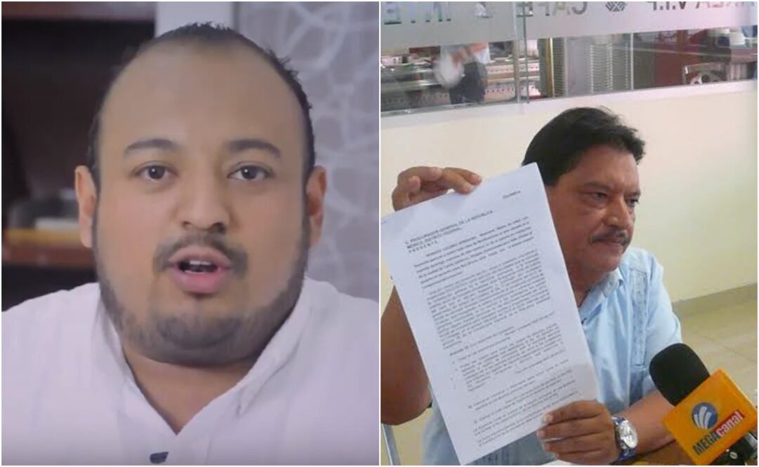 Lenin Urbina Trujillo (izq) y Horacio Culebro Borrayas (der) presentaron varias irregularidades al tratar de registrarse como candidatos independientes a la gubernatura del estado. Foto: Captura de video y Archivo / EL UNIVERSAL