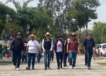 Evelyn Parra encabeza tequio en Parque Lineal La Viga; rehabilitan mobiliario y mejoran imagen urbana