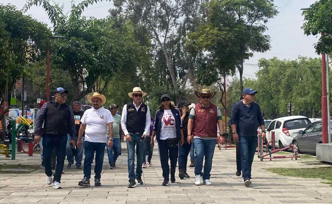 Evelyn Parra, alcaldesa de Venustiano Carranza, encabeza tequio en parque lineal La Viga / Foto: Especial
