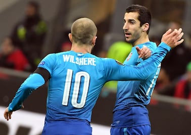 Arsenal derrotó como visitante al Milan en la Europa League