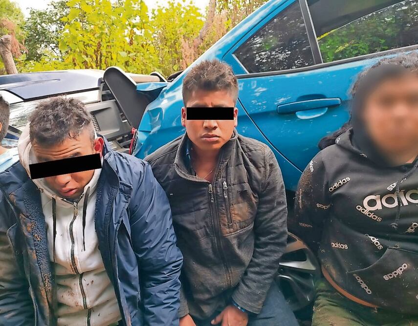 En un operativo, la SS capturó a los cinco extorsionadores; dos murieron. Foto: Especial