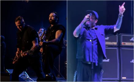 Se reencuentran; Molotov recibe en el escenario a Pato Machete en concierto por su 30° aniversario 