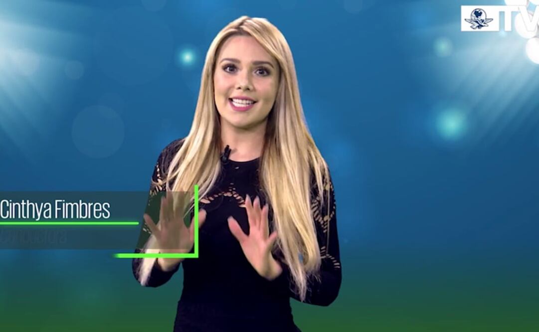 Cinthya Fimbres, conductora de EL UNIVERSAL TV. Foto: EL UNIVERSAL TV