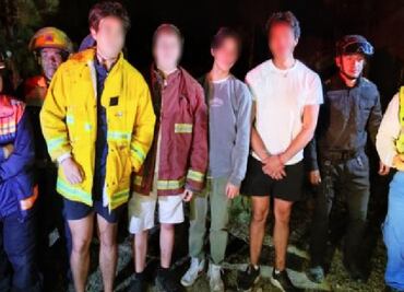 Policía Capitalina rescata a 4 jóvenes extraviados en el Parque Ecológico Los Dinamos